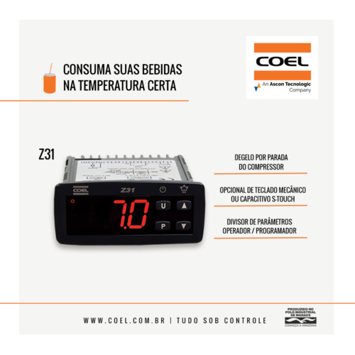 Notícia » Controlador para refrigeração Z31 | Mantenha seu produto